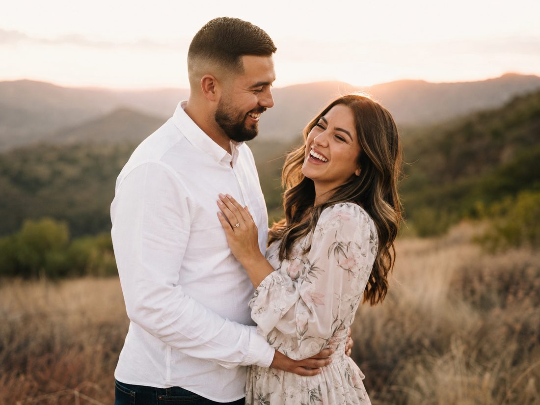 Engagement session in the mountains